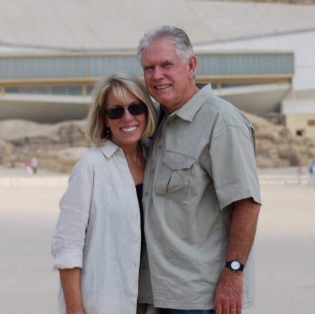 Happy middle-aged couple embracing